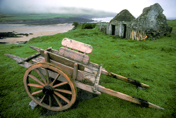 Ireland - County Kerry old farm wagon
