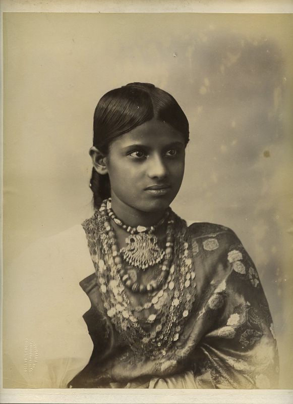 Portrait of Woman from Ceylon (Sri Lanka) - c1890's